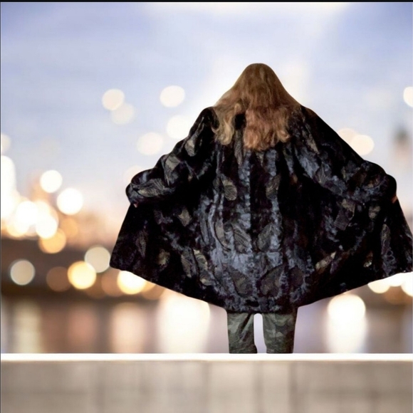 2X Mink Fur Parka Coat Quilted Liner 50”Bust😍EXCL - Picture 3 of 14